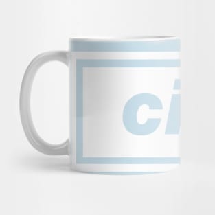 'City' Manchester City FC Oasis inspired design in white Mug